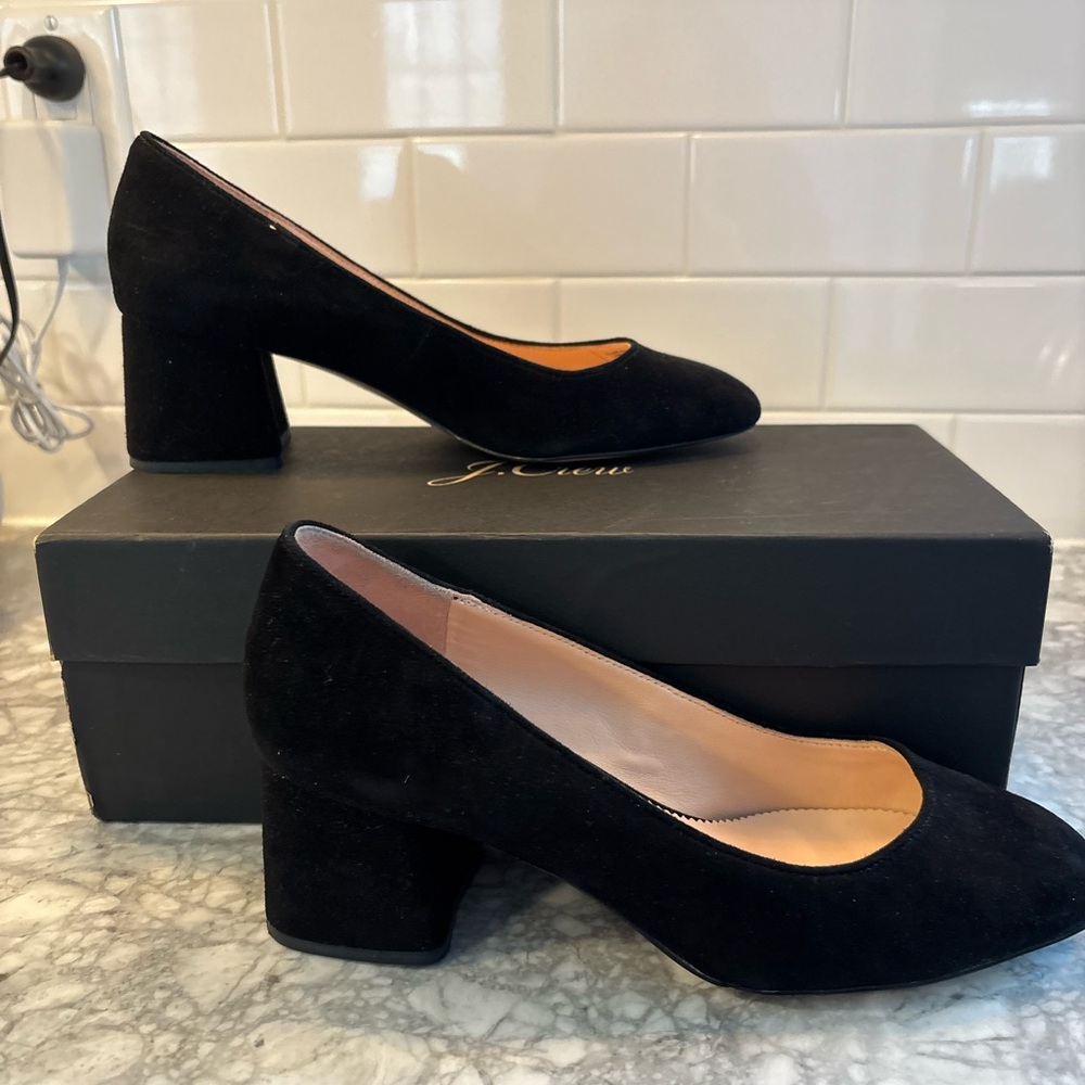 J. Crew Black Heels
